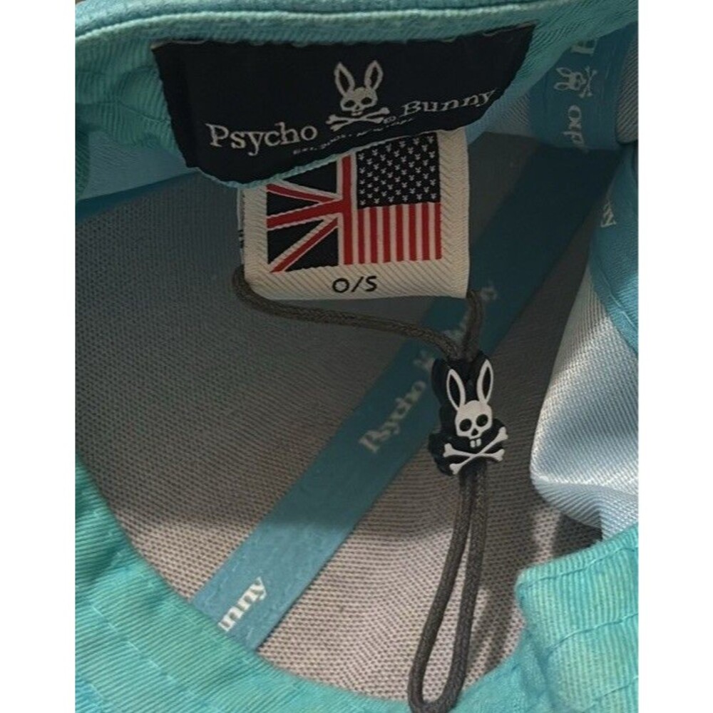 psycho bunny Accessories baseball cap AdjustableSeafoam Blue Skulls Size S Read - Picture 7 of 8